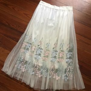 Flower Lace Tulle Tutu Skirt